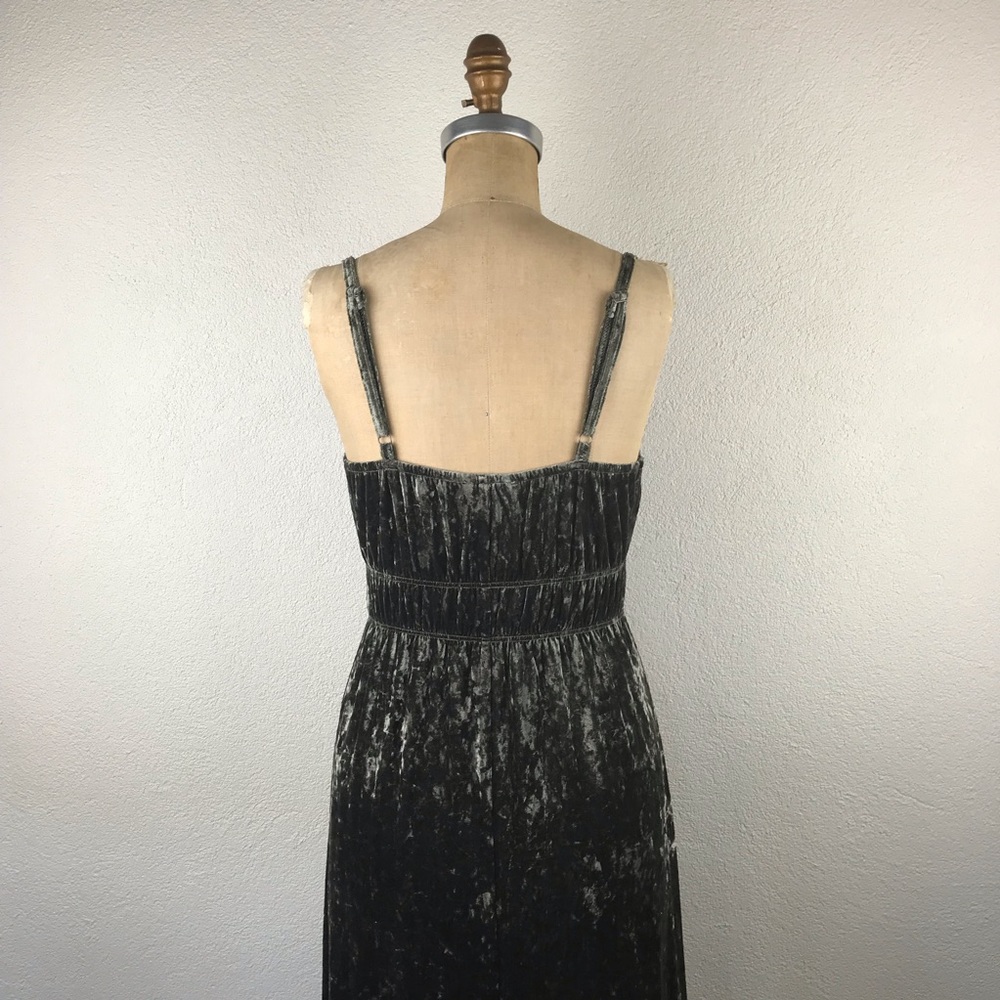 SOLD l Petra Crushed Velvet Boho Maxi Dress - Picture 6 of 9